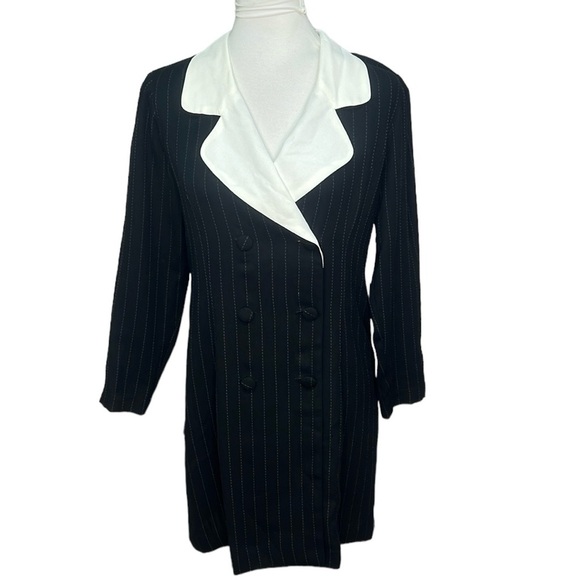 Harlow Pinstriped Jacket Dress - Picture 1 of 5